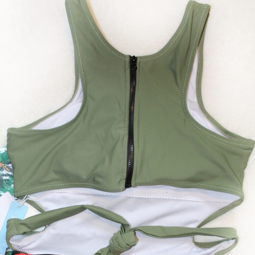 HP 💕 NWT Green and Orange Cupshe One Piece Suit - Picture 3 of 7
